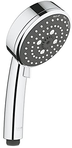 GROHE Vitalio Comfort 100 - Handbrause (wassersparend, mit 3 Strahlarten, Antikalk System), chrom, 26092000