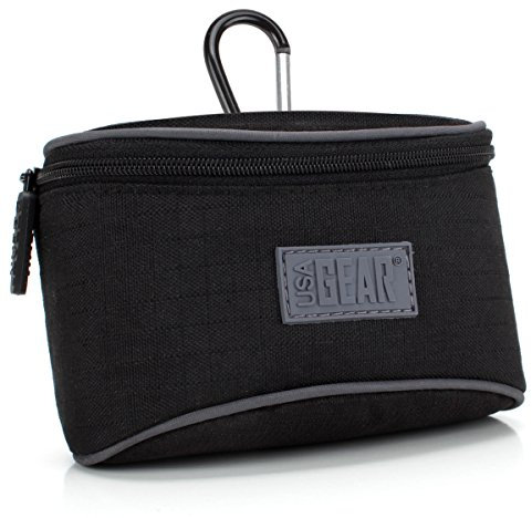 USA Gear Compact Digital Camera Case - Fits 11.68 x 7.70 x 4.90 cm Digital Camera Below, Compatible with Kodak PIXPRO FZ55, CAMKORY, Canon Powershot SX740 HS, Sony RX100