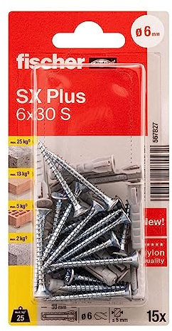 Fischer m92917 – Dübel Fischer SX 6 x 30 SK NV