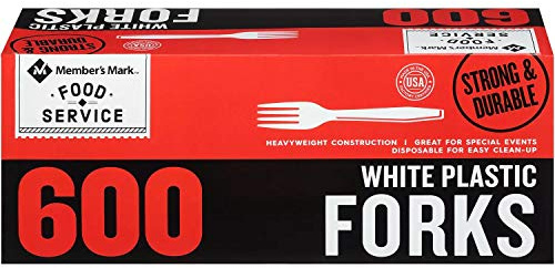 Daily Chef White Plastic Forks,, 600 Count