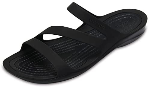 Crocs Swiftwater Sandal W, Sandali Donna, Nero, 37/38 EU