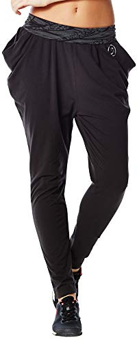 Zumba Fitness Womens Funky Harem Pants Medium Sew Black