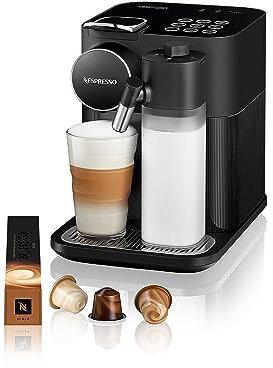 Nespresso De'Longhi Lattisima Touch Animation EN560.B - Cafetera monodosis de cápsulas con depósito de leche, 6 recetas seleccionables,color negro, Incluye pack de bienvenida con 14 cápsulas
