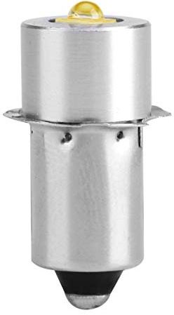 Zerodis 3W P13.5S LED Flashlight Bulb, 160~180LM Replacement Bulb Torch Lamp Emergency Work Light(White 4~12V)
