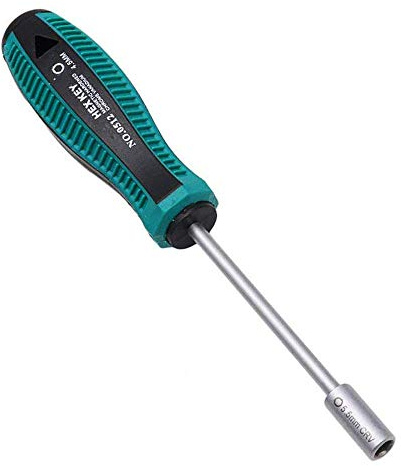 TOOLSTAR Socket Screwdriver, 1PCS 10mm Metal Socket Driver Wrench Screwdriver Hex Nut Key Nutdriver Hand Tool for Household Home Reparing