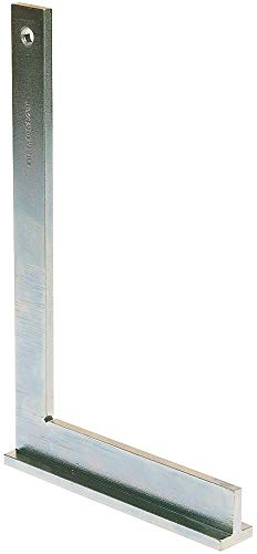 JeCo Profi Schlosserwinkel mit Anschlag - Anschlagwinkel - Schenkellänge 250x160mm - Aus Stahl, verzinkt - Für Anreiß- und Richtarbeiten