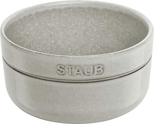 STAUB hochwertiger Keramik Emailleschicht Schüssel Weißer Trüffel 500 ml Servieren