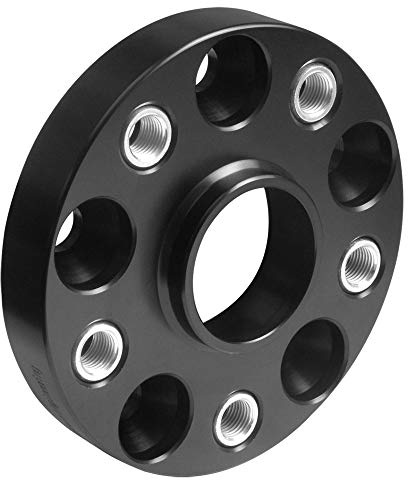 Spurverbreiterungen 25mm 5x100 schwarz eloxiert SCC, 2x Distanzscheiben 5x100