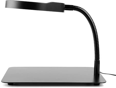 Lampe loupe de bureau avec 36 lumières LED à lumière du jour à intensité variable, loupe de table 10X mains libres - Artisanat Lecture Bijoux Soudure Couture Passe-temps Inspection Vie intéressante