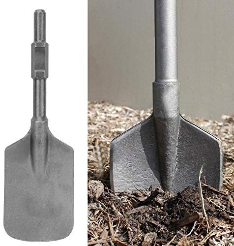 Ejoyous Clay Spade for Breaker, Jack Hammer Spade Chisel Bit High Hard Chrome Steel for Gardening Planting Building Digging Work