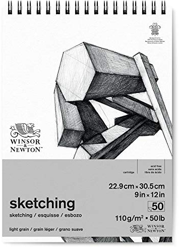Winsor & Newton 6672006 Skizzenpapier, Extra Weiß, 22,9 x 30,5cm
