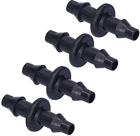 Les-Theresa 100 Pezzi Connettori Irrigazione, Connettore per Tubo Connettori per Tubi Irrigazione, 4/7 Doppio Passaggio, per Tubi dell'Acqua da Giardino per Sistemi a Goccia