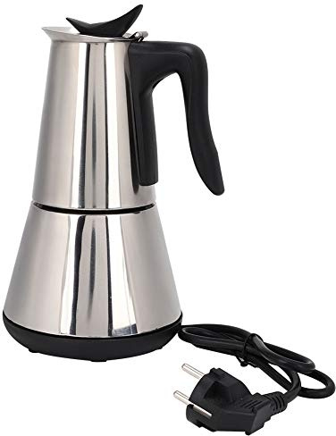 Remingtape Fornello Elettrico Caffettiera Espresso Caffettiera Moka 6 Tazze Caffettiera Caffettiera Elettrica Acciaio Inossidabile Caffettiera Spina Europea