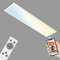 BRILONER - Lámpara LED de techo funciona con Alexa, app y control por voz, ajustable de blanco cálido a blanco frío, lámpara inteligente para el salón de casa, 100x25x6,6 cm, blanco