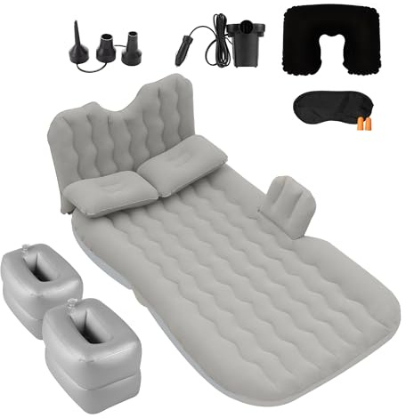 Icelus Auto Matratze SUV Luftmatratze with Luftpumpe 185 * 90 * 15 cm Aufblasbare Camping Kombi Luftbett für Auto Rücksitz Dickere Kofferraum Matratze Bett für Camping Outdoor Traveling