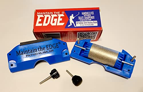 Maintain the Edge Handheld Hockey Ice Skate Sharpener (1/2 Radius of Hollow)