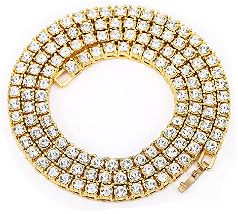 Banemi Zarte Halskette, Edelstahl Kette Frauen Darüber Falten Kastenkette für Partydekoration 56cm (Gold)