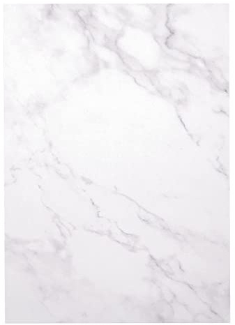 Florence Marmorpapier Weiß - Briefpapier A4- Vintage Designpapier 10 Stück - Verwende zu Urkundenpapier, Pergamentpapier oder Karten basteln 200 gsm