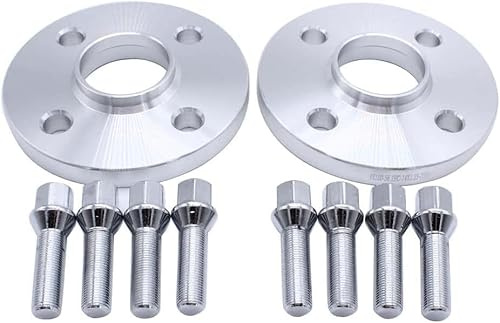 SHLPDFM 2 Stück 15mm Spurverbreiterung Distanzscheiben Set Ø56,1 4x100mm mit 8 Stück Radschrauben M14x1,25 für MINI Cooper (&S) 2006-14