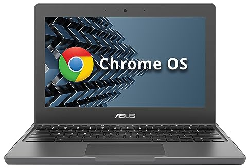 Asus Chromebook YZ182 Rugged Student Laptop, 11.6/in HD Anti-Glare Display, Intel Celeron N5100, 8GB LPDDR4X RAM, 32GB eMMC, Webcam, WiFi 6, Bluetooth, Chrome OS, Dark Gray