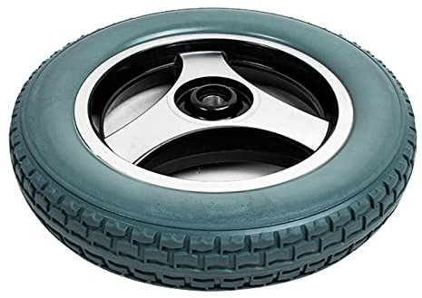 ANSNOW 32 cm (12 Zoll) Elektrorollstuhl, Hinterradlochtiefe: 45 Mm, Aluminiumlegierungsräder, Nabe, 55 Mm, Superdicke Reifen, Ersetzen Sie Die Hinterräder Von Elektrorollstühlen/Grau 1 Stk