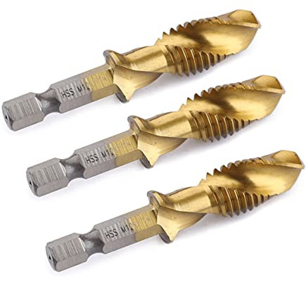 Veemoon -bohrer-set 6-teilig Sechskant-stufenbohrer Hohe Stubby-bits Für Holz Metall