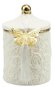 Bomboniera matrimonio scatola in porcellana bianca con candela profumata harmony (MEDIO DIAM. 8 X 14 H-ART PRMT24007)