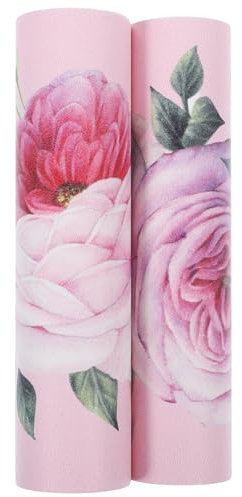 ANDRESLAD Floral Wallpaper Border Peel Stick Self-Adhesive Border Sticker Decorative Wall Covering for Kitchen Bathroom Bedroom 15cmx300cm