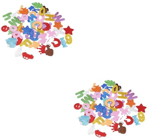 TOYANDONA 200stücke Eva Buchstaben Aufkleber Kreative Alphabet Sticker Für Mädchen Dekorative Lernhilfen Für Kindergarten Und Frühes Lernen Lustige Eva Aufkleber