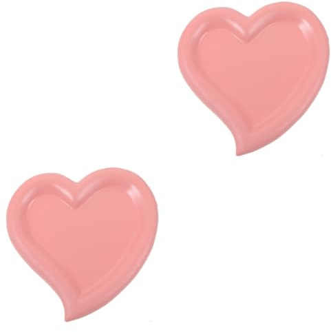 Veemoon 2pezzi Vassoio Portagioie Forma Di Cuore Naturale Ciotola Decorativa Per Gioielli Organizer Multifunzionale Per Tavolo Ingresso e Comò Accessorio Creativo Per La Casa