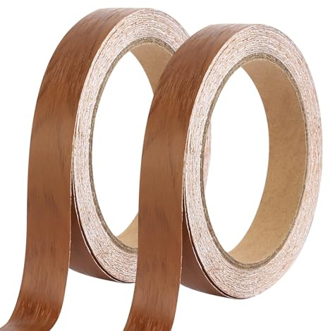 prota 20m Melamine Edging Tape, 18mm Self Adhesive Furniture Edging Strip Wood Veneer Strip, Kitchen Cabinet Edging Strip for Furniture Worktop Cabinet Desk Shelves Panels Restoration
