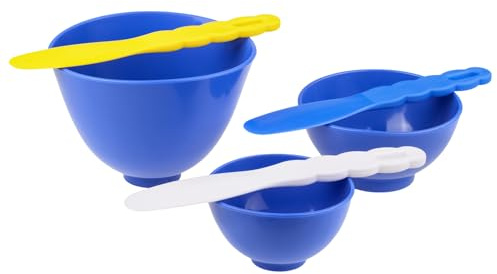 Adegbojo 3 spatole flessibili in gomma per miscelare materiali in alginato e gesso, con 3 spatole per miscelazione