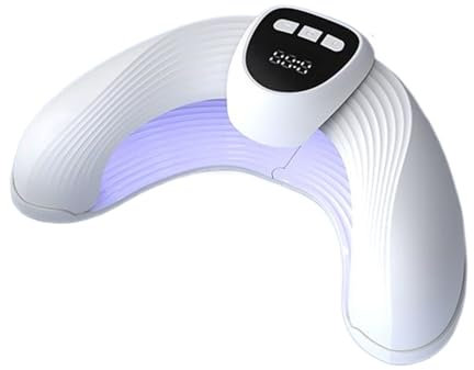 Générique Lampe UV pour Ongles en Gel | Lampe à Gel UV avec Minuterie - Séchoir à Séchage Rapide Appareil Pliable pour Soins Vernis Bureau Voyage Spa Camping Salon