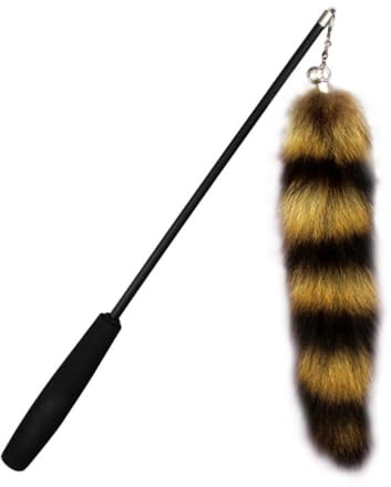 TOYZFRIENDY Interaktives Katzenspielzeug Teleskopisch Pet Fishing Pole Katzenangel Katzen Teaser für Kätzchen Indoor zur Beschäftigung und Bewegung Haustierspielzeug