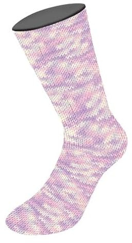 MEILENWEIT 8-fach 150g Print 9981 - Creme/Rosa/Zartgrau/Flieder