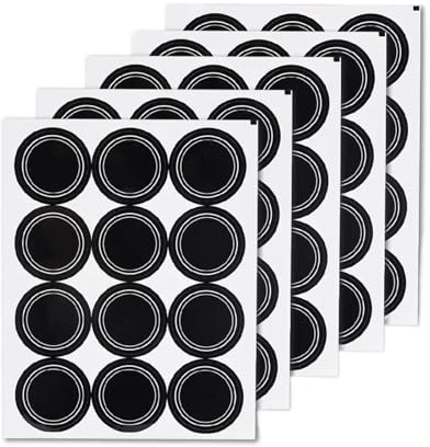 Etiquetas Para Frascos De Especias Etiquetas for frascos, borrables, impermeables, for pizarra, for manualidades, especias Para Organizar Tu Cocina(19.5x26cm 60pcs)