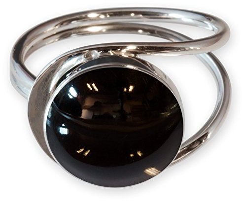 Fly Style Damen Ring aus 925 Silber - offener Ring mit Muschel oder Stein Inlays