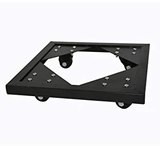 Casaflora ultrastarke Pflanzenroller für Pflanzkübel -passend für Kübel von eastwest- aus massivem Metall, schwarz - Größe (LxBxH): 42x42x6 cm