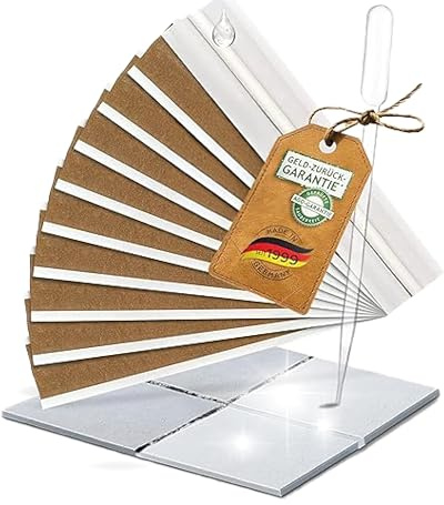 AGO Fugentape 10 x 45cm zur wirksamen Schimmelentfernung bei Silikonfugen / 10x stärker als bei herkömmlicher Anwendung mit einem Pinsel (Schimmelmittel separat erhältlich)