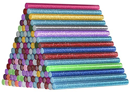 120 Piezas Pegamento Caliente Colores, Comius Sharp 15 Colors 7 * 100mm Barras de Silicona Caliente, Hot Glue Sticks para DIY Arte y Sellado Reparaciones