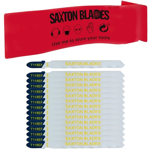 15 x Saxton Metal Aluminium Jigsaw blades T118EF fit Bosch, Dewalt, Makita