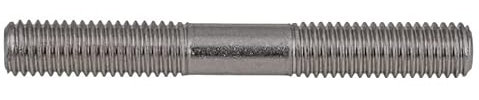 JUMELA Zwei Endbolzenschrauben M3 M4 M5 Metrische 304 Edelstahl-Stehbolzen Schraubenstangenstift Doppelkopfbolzen Srod-Bolzen 2/5 Stück (Color : 100mm, Size : M4 5pcs)
