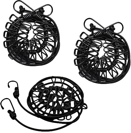 Csirnto Corde à Linge 3 Pièces Corde à Linge Élastique Cordes à Linge pour Camping Corde à Linge Extensible Corde à Linge Rétractable pour Voyage pour Usage Extérieur et Lntérieur