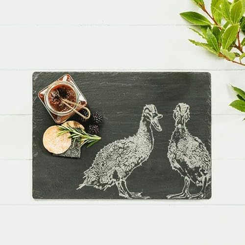 The Just Slate Company Quacking Ducks Slate Cheese Board