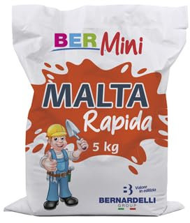 BERNARDELLI - Malta Rapida: legante cementizio premiscelato a presa rapida (Sacco da 5 Kg)