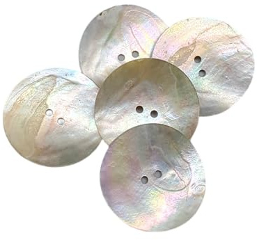 BOTIBOTON - Perlmutt knöpfe aus Muschelknöpfe - AKOYA - Perlmuttknopfe groß für annähen – Knopf klein für Babys und Hemden - Verschiedene Größen - Hergestellt und versandt aus Spanien - 34 mm