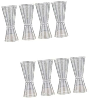 MAGICLULU 8piezas Taza Medidora De Cócteles De Doble Cabeza Medidor Para Bebidas Herramienta De Bar Para Fiesta Casa y Cócteles