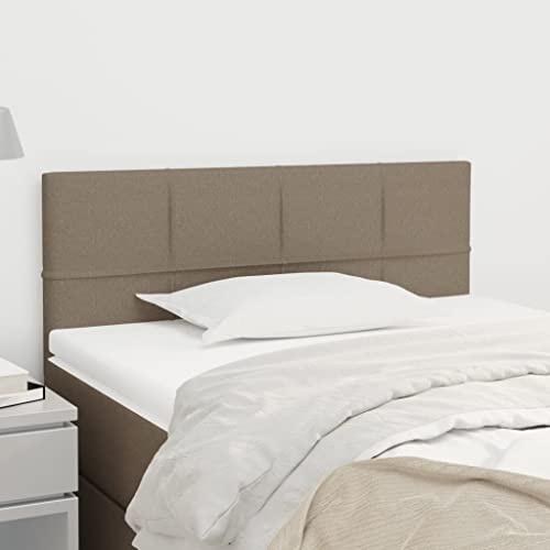 CKioict Betthaupt Wandkissen Bett Bettkopfteil Schlafzimmer Kopfteil Taupe 90x5x78/88 cm StoffGeeignet für Schlafzimmer, Gästezimmer, Schlafsaal
