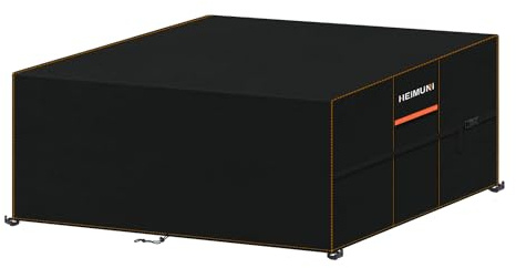 HEIMUNI Abdeckung Gartenmöbel Schutzhülle Gartenmöbel Winterfest | Abdeckplane Gartenmöbel Lounge Abdeckung Wasserdicht 420D Oxford Abdeckhauben für Gartentische Terrassenmöbel 180x130x90cm