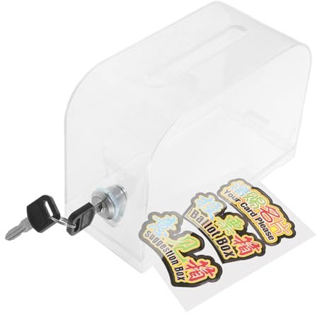 VILLCASE 1satz Transparente Visitenkartenbox Multifunktionale Kartenhalter Für Büro Veranstaltungen Und Spendenaktionen Und Leichte Aufbewahrungslösung Für Visitenkarten Und